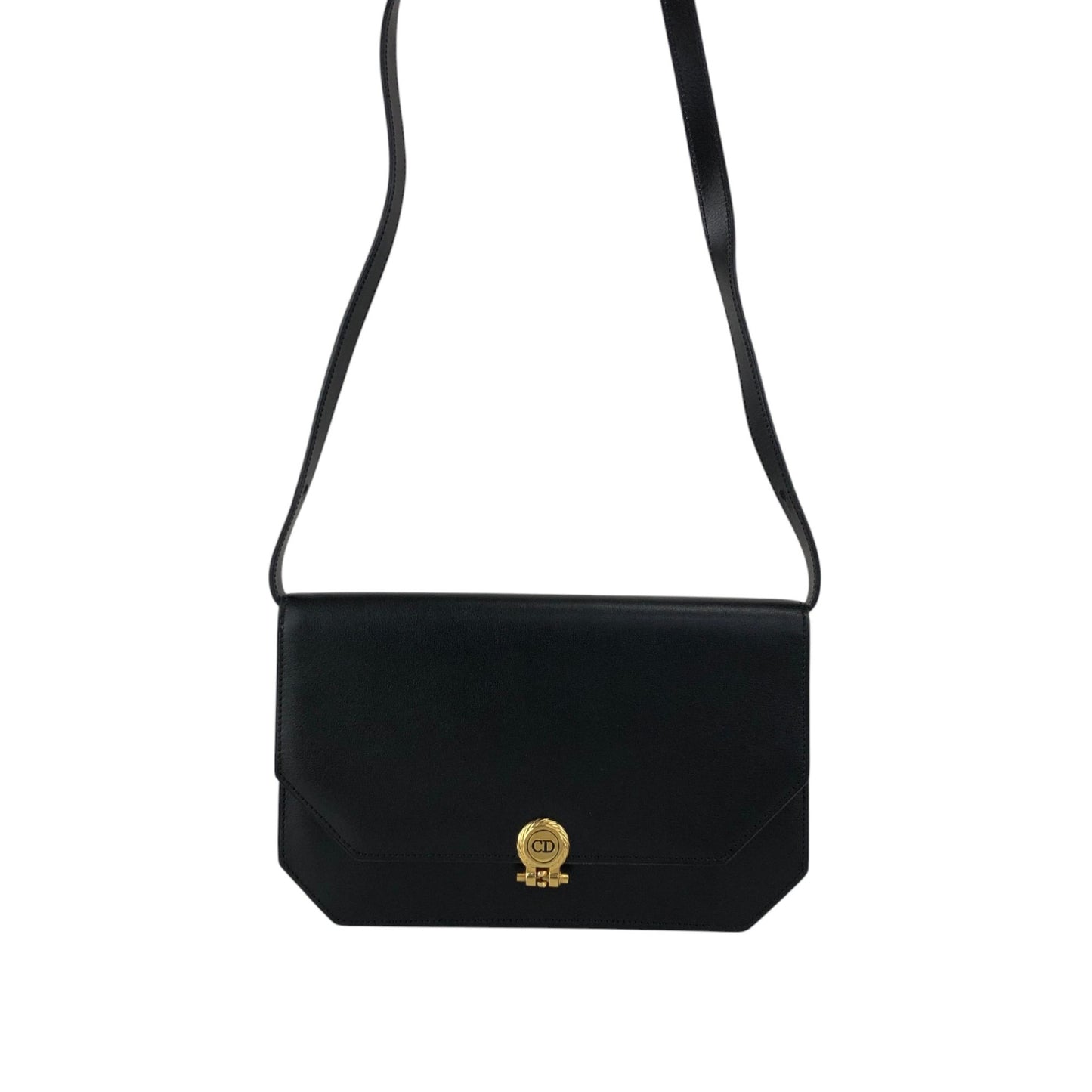 Christian Dior CD Logo Shoulder bag Black Vintage fkd5wp