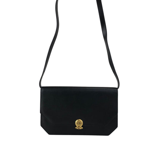 Christian Dior CD Logo Shoulder bag Black Vintage fkd5wp