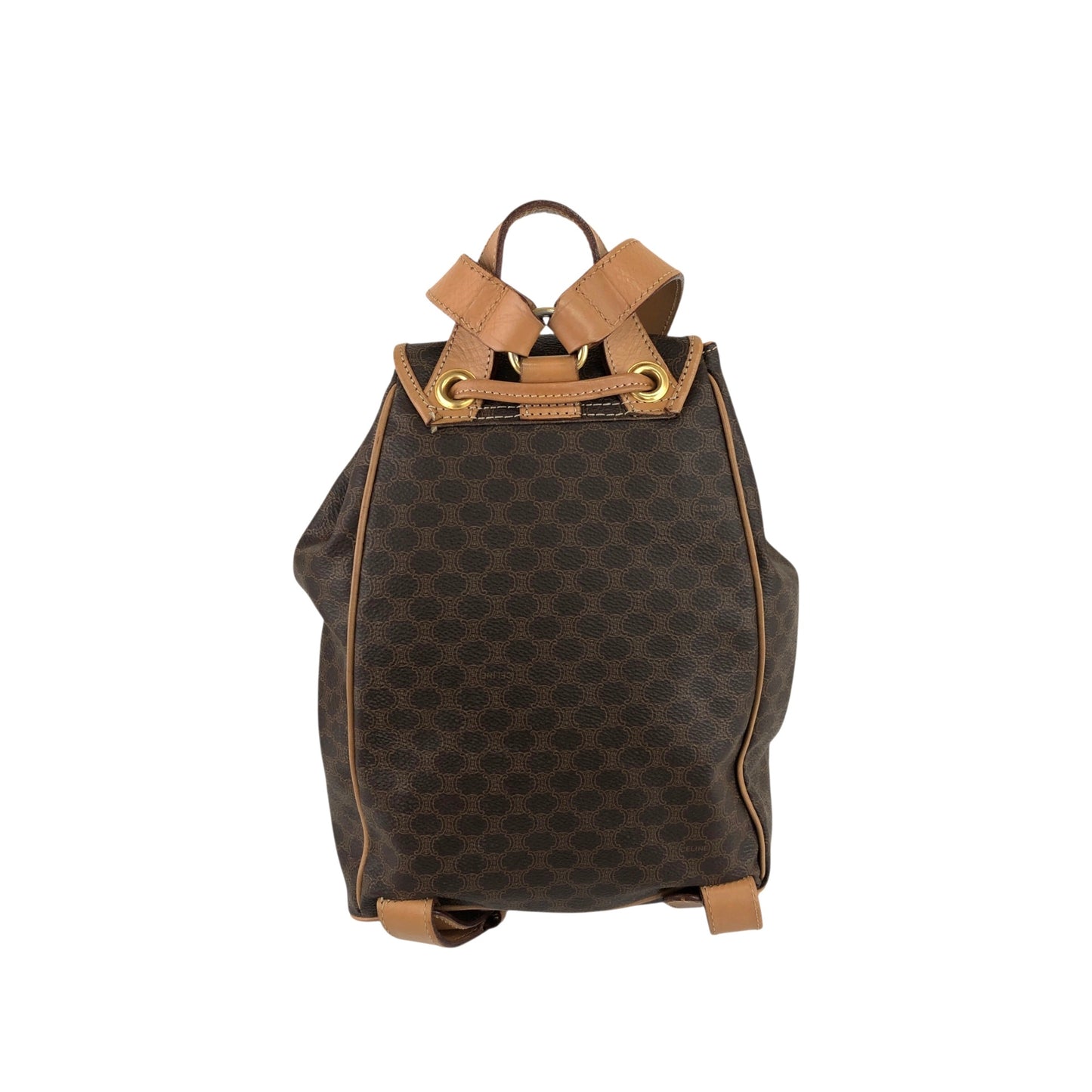 CELINE Macadam Gancini Backpack Brown Vintage mf5k3j