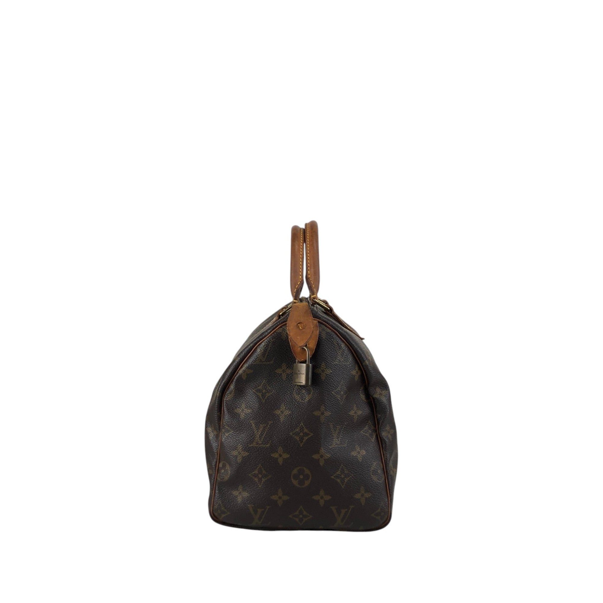 LOUIS VUITTON Monogram Small Boston bag Handbag Brown Vintage