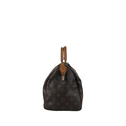 LOUIS VUITTON Monogram Small Boston bag Handbag Brown Vintage v6mtpu