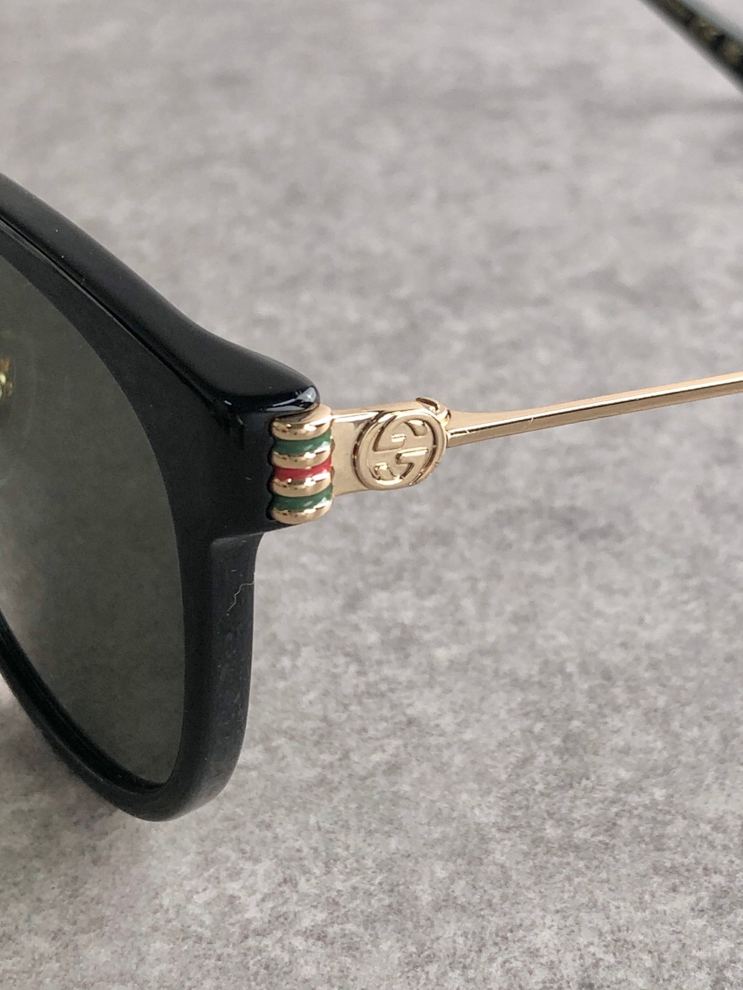 GUCCI Sherry Line Logo Sunglasses Black 1883SK Vintage d3gda7