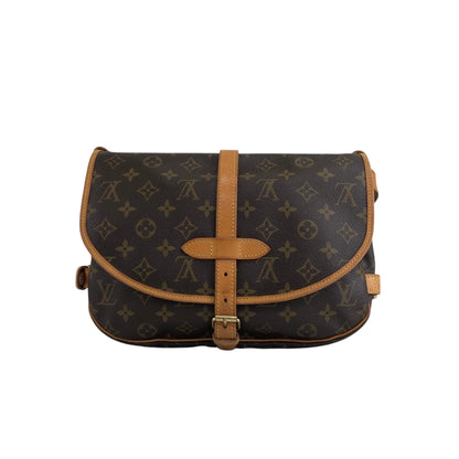 LOUIS VUITTON Monogram Shoulder bag Brown M42256 Vintage eirzhg