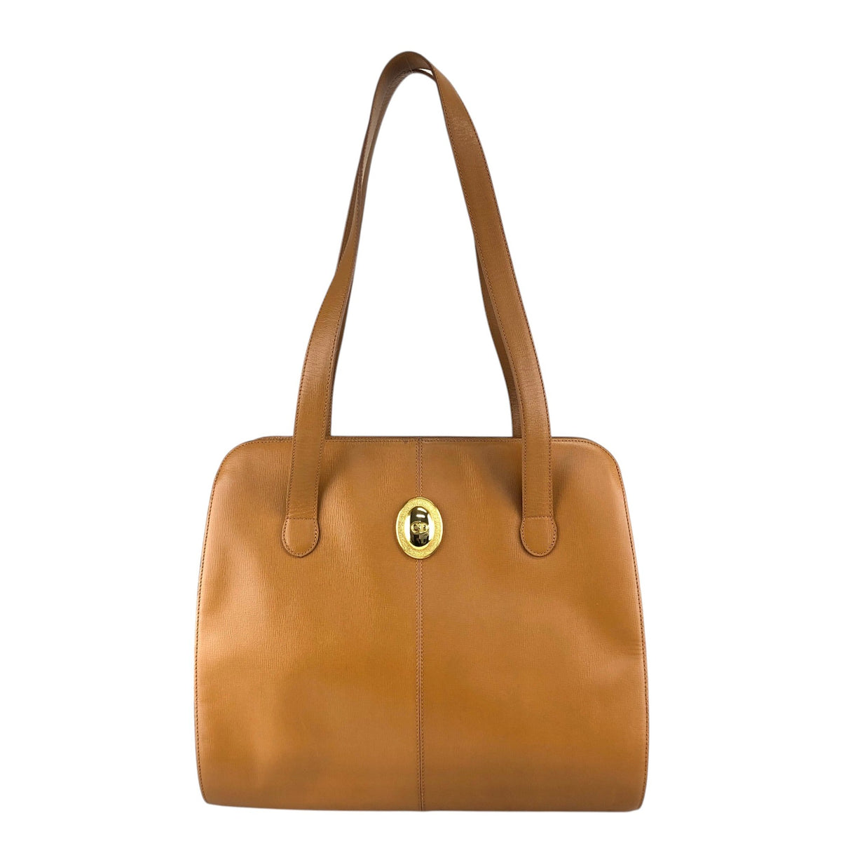 Christian Dior CD Logo Handbag Totebag Brown Vintage i5u28h