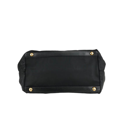 PRADA Logo Shoulder bag Totebag Black Vintage autmuy