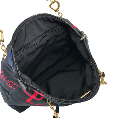 Yves Saint Laurent Logo Chain Totebag Black Vintage fniuvx