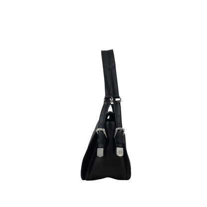 LOEWE Anagram Shoulder bag Black Vintage 8s3xv4