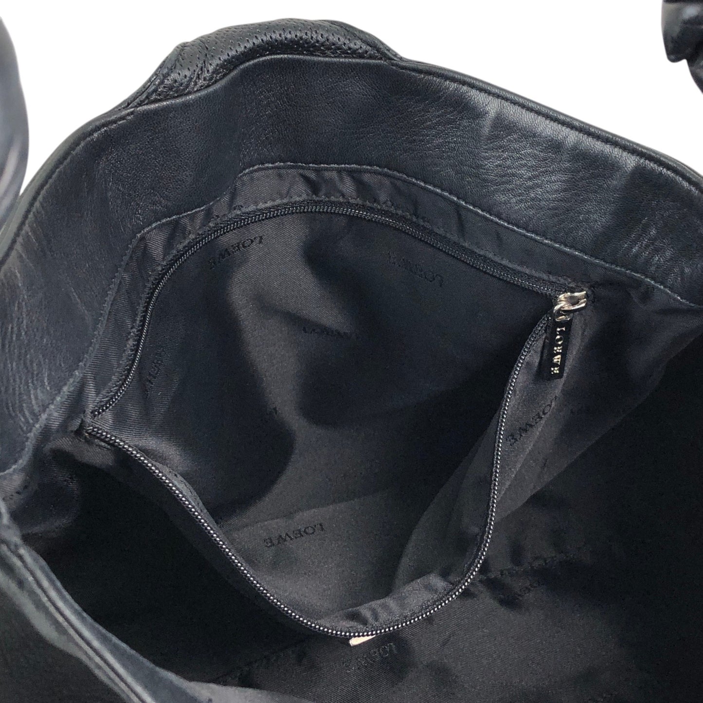 LOEWE Anagram Shoulder bag Hobobag Black Vintage 4gd3uv