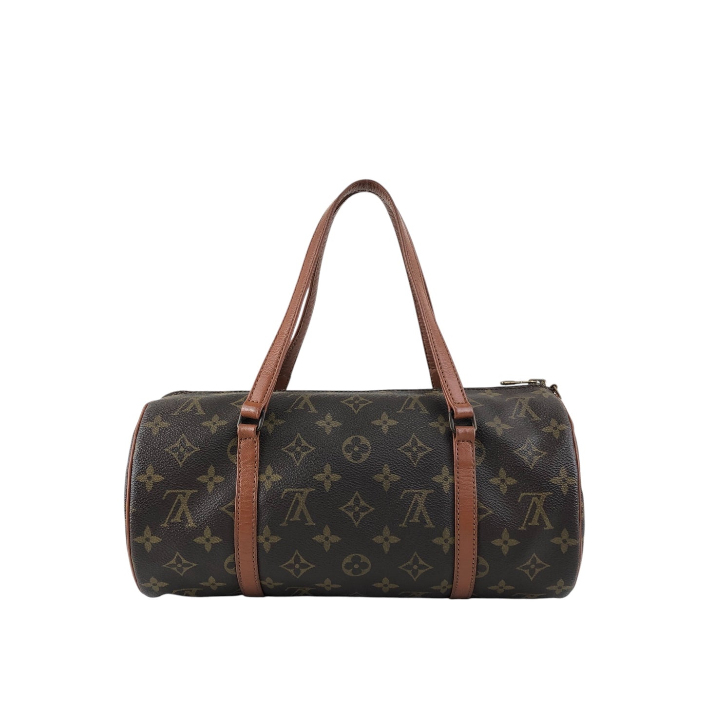 LOUIS VUITTON Monogram Handbag Brown Vintage efphw4