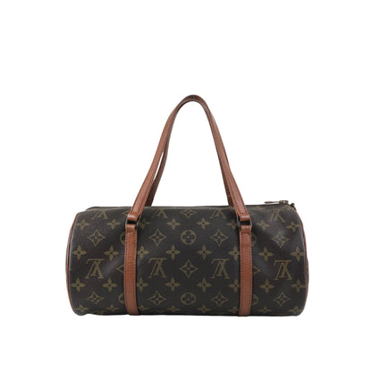 LOUIS VUITTON Monogram Handbag Brown Vintage efphw4