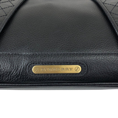 BURBERRY Logo Shoulder bag Black Vintage 7rnpei