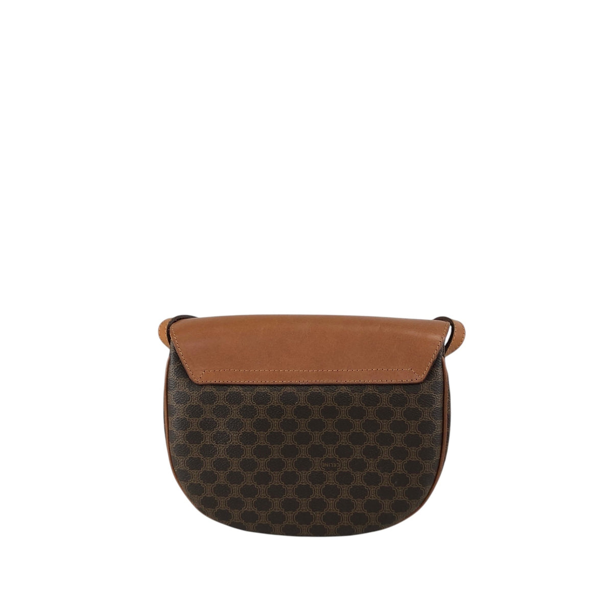 CELINE Macadam Blason Shoulder bag Brown Vintage u8j887