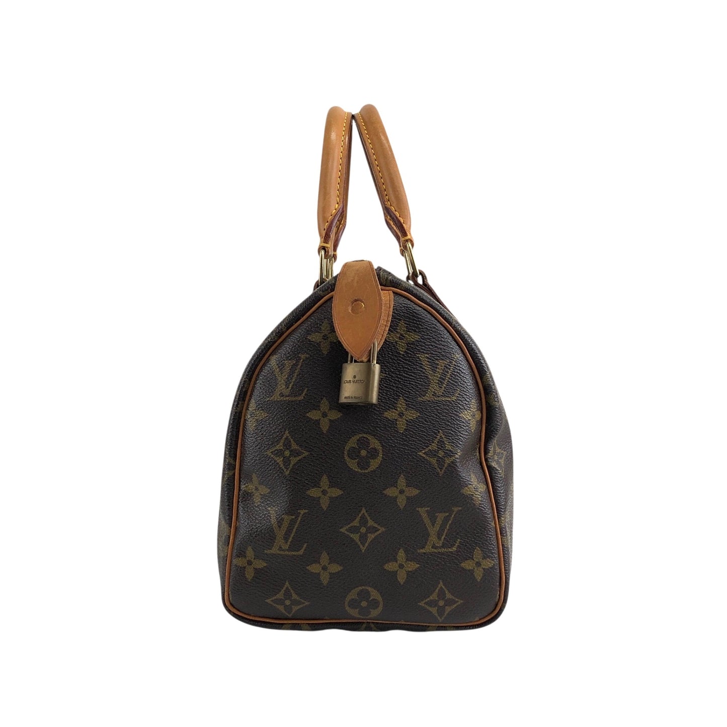 LOUIS VUITTON Monogram Small Boston bag Handbag Brown Vintage 232hgi