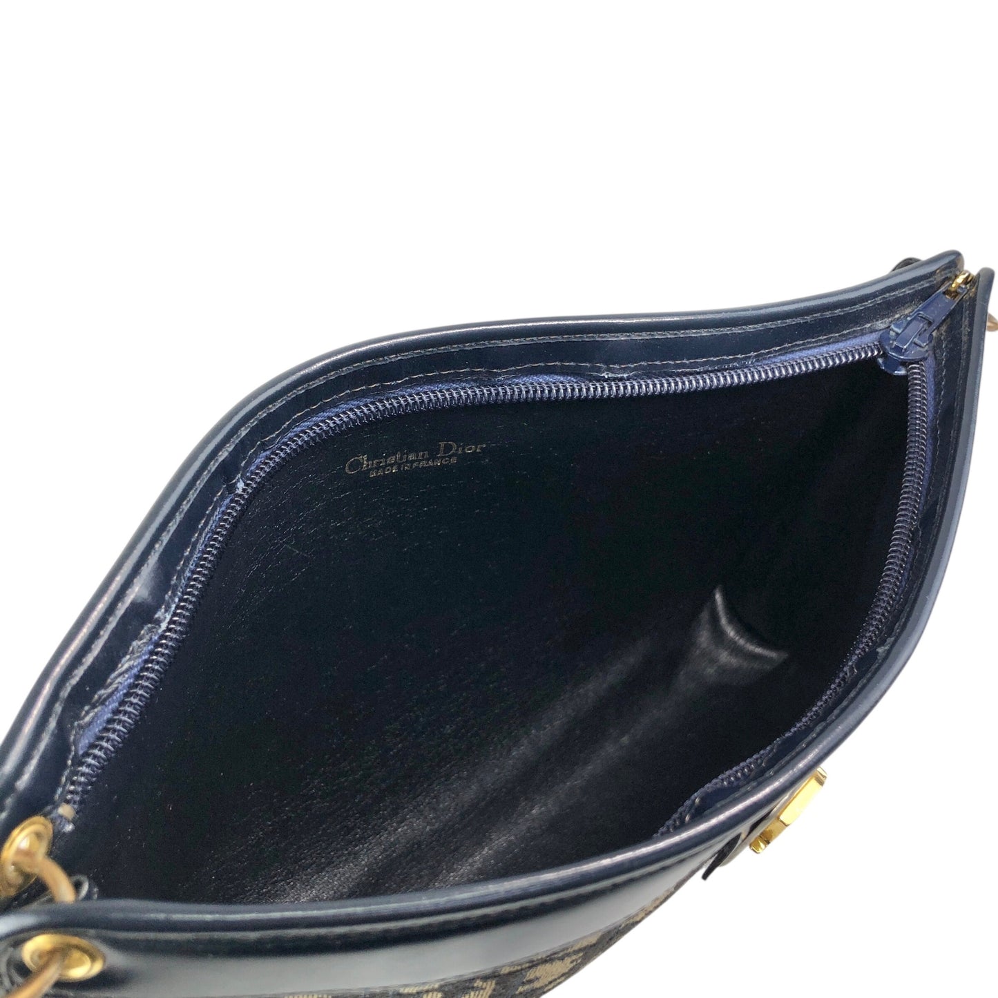 Christian Dior Trotter Shoulder bag Navy Vintage 57rizh