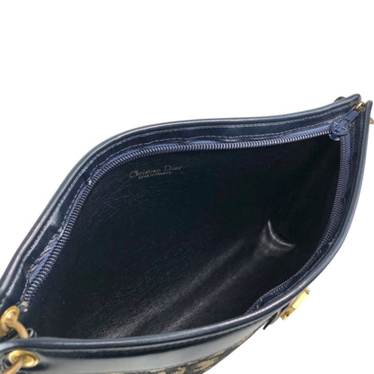 Christian Dior Trotter Shoulder bag Navy Vintage 57rizh