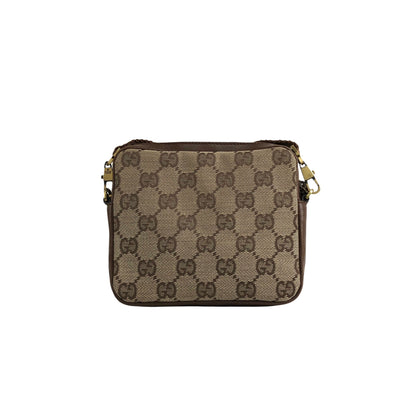 GUCCI GG Canvas Shoulder bag Brown Vintage 2hrrun
