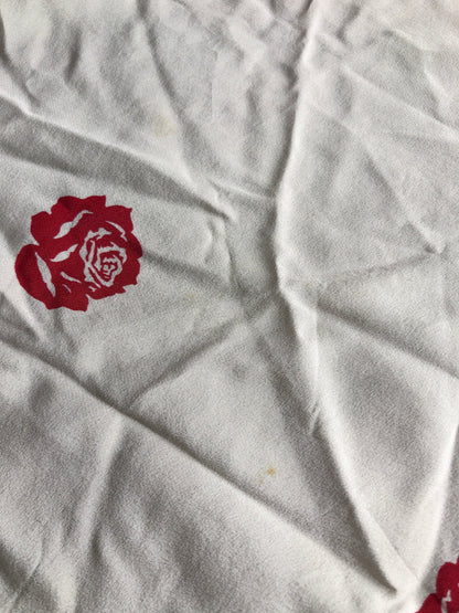 Christian Dior Logo Silk Scarf White×Red×Blue Vintage 7mczuj