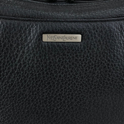 Yves Saint Laurent Logo Shoulder bag Black Vintage 2mp2vx