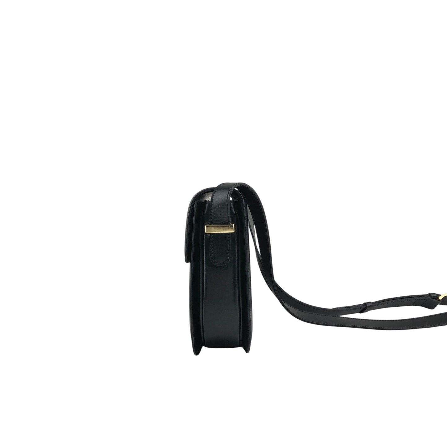 CELINE Horse Carriage Shoulder bag Black Vintage bxg55y