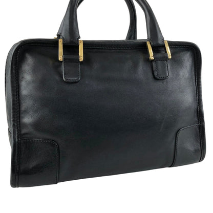 LOEWE Amazona28 Anagram Handbag Boston bag Black Vintage bda233