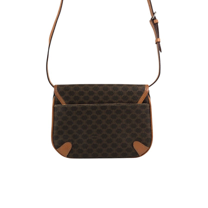 CELINE Macadam Blason Shoulder bag Brown Vintage a4uyd7