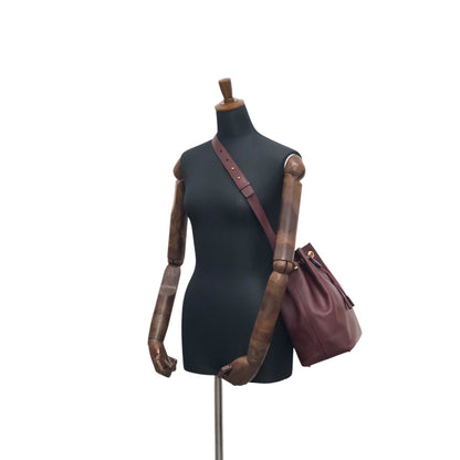 Cartier Logo Drawstring Shoulder bag Bordeaux Vintage nfywjr