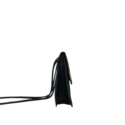 Yves Saint Laurent YSL Logo Shoulder bag Black Vintage dw4znj