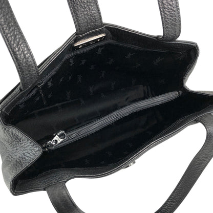 Yves Saint Laurent Logo Handbag Black Vintage zcepw5