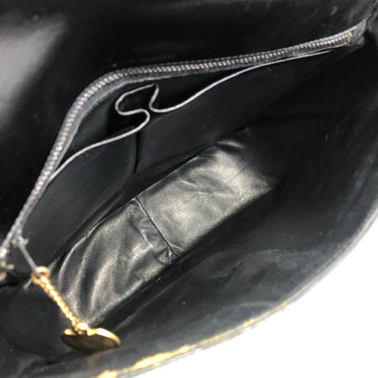 CELINE Blason Shoulder bag Black Vintage pjta3r