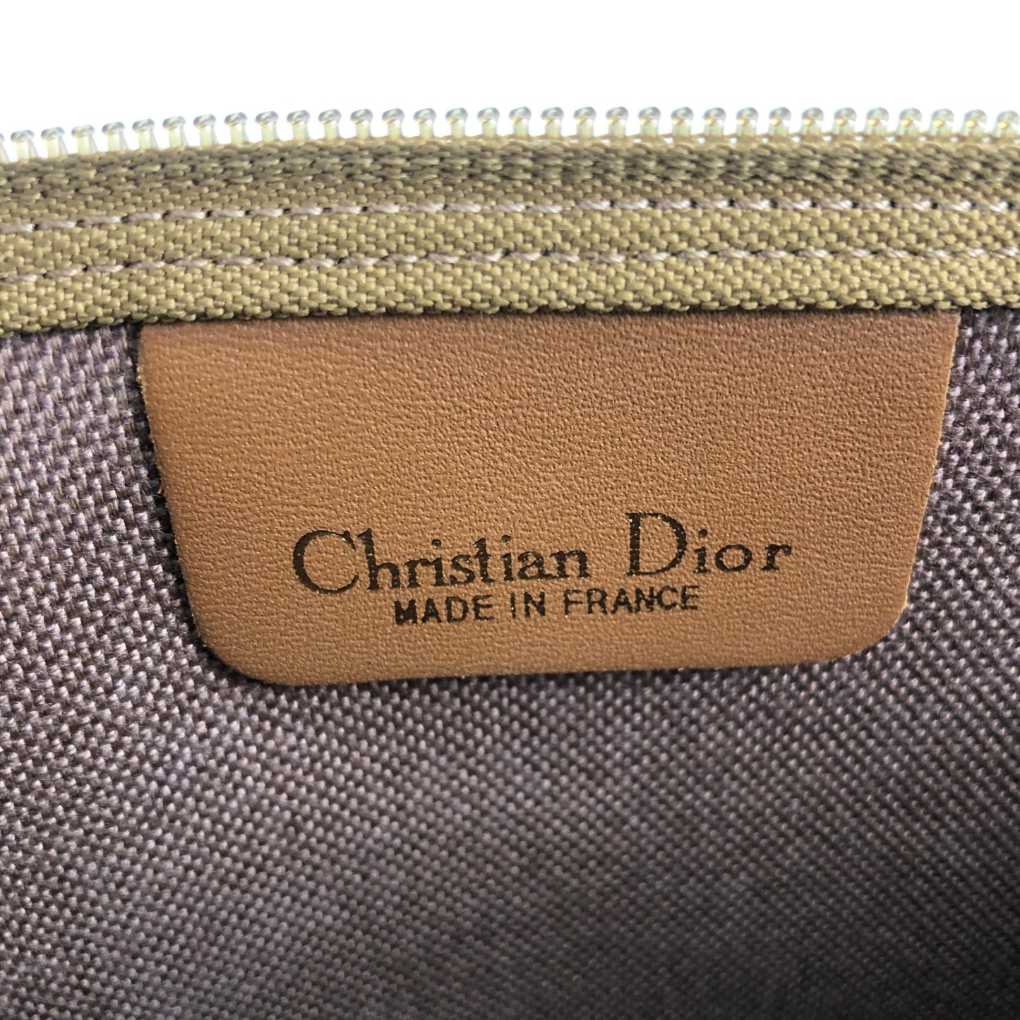 Christian Dior Honeycomb Pattern Handbag Beige Vintage r4yh5k
