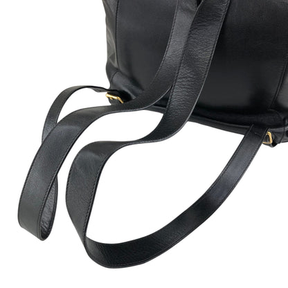 GUCCI Bamboo Backpack Black Vintage 4u5xy4