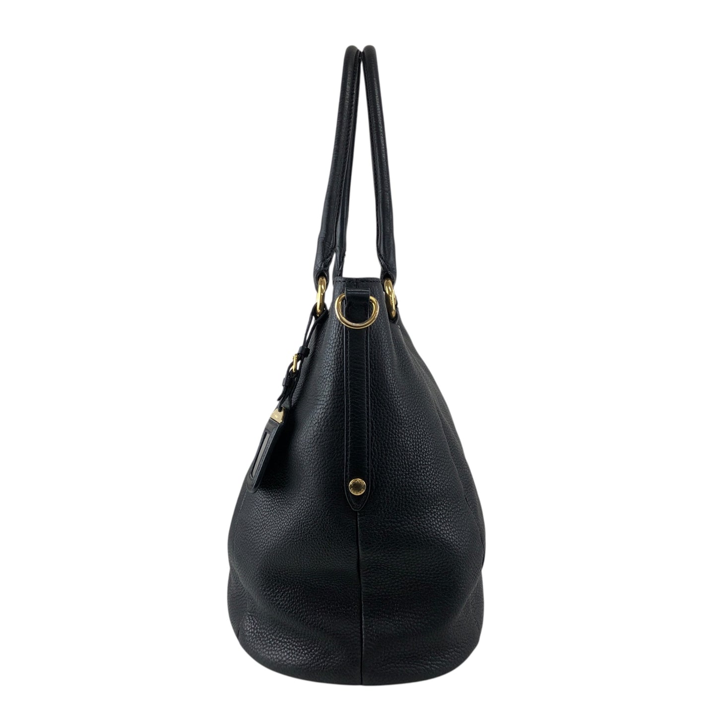 PRADA Logo Totebag Black Vintage f7udbt