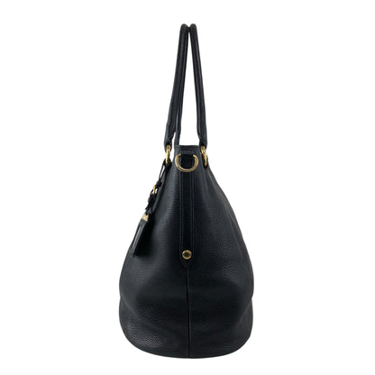 PRADA Logo Totebag Black Vintage f7udbt