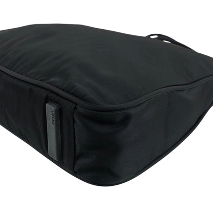 PRADA Tessuto Triangle Logo Black Vintage c2dsi6