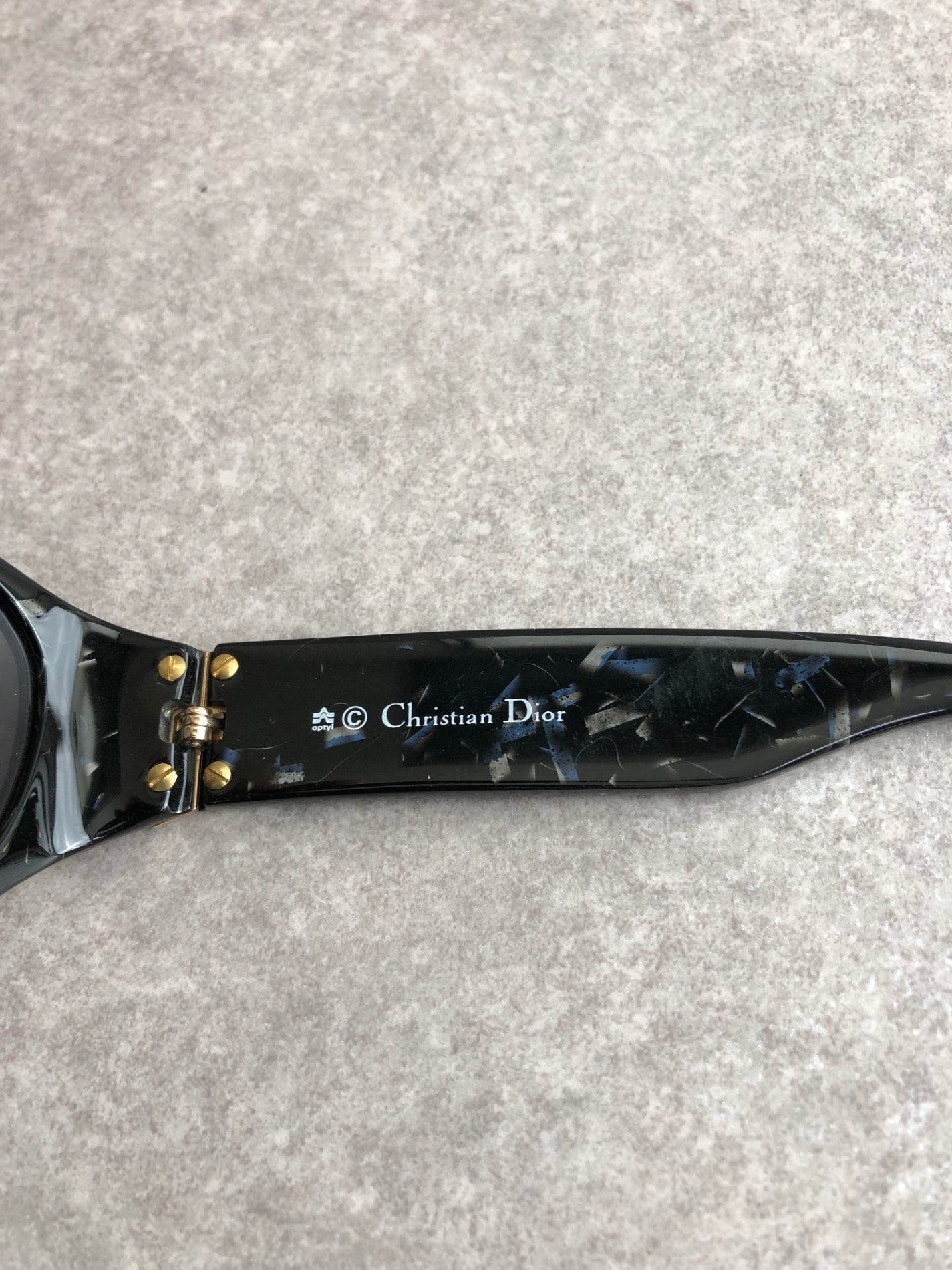 Christian Dior Logo Sunglasses Black Vintage 8p6jj3