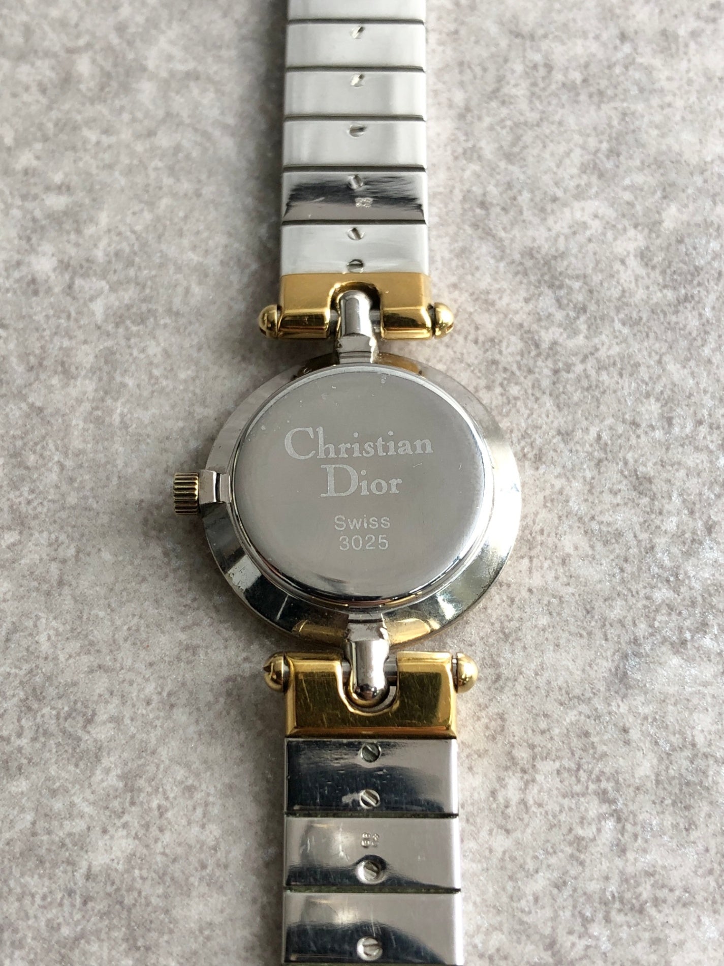Christian Dior Quartz Watch Silver 3025 Vintage r45j37