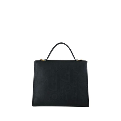 Christian Dior Trotter Logo Two-way Handbag Shoulder bag Black Vintage x7s3ai