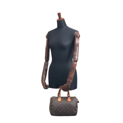 LOUIS VUITTON Monogram Handbag Brown M41528 Vintage afefax