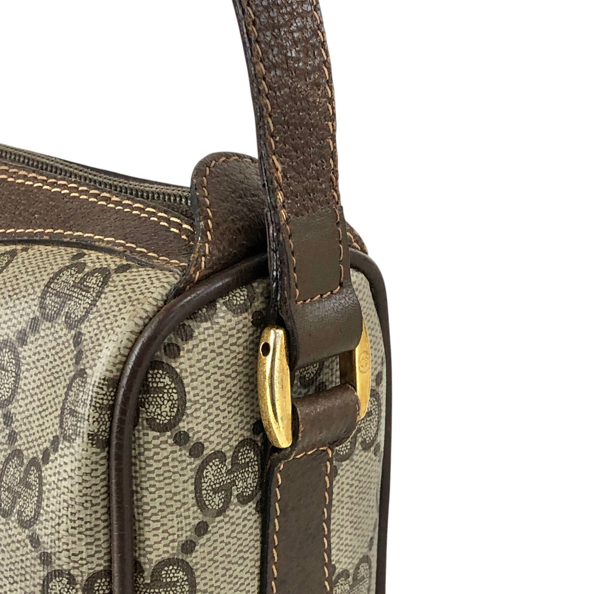 GUCCI Sherry Line Shoulder bag Beige Vintage 7bz4rt