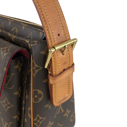 LOUIS VUITTON Monogram Shoulder bag Viva-Cité MM M51164 Brown Vintage w5ixn2