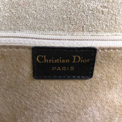 Christian Dior Metal Clasp Handbag Black Vintage istwjt