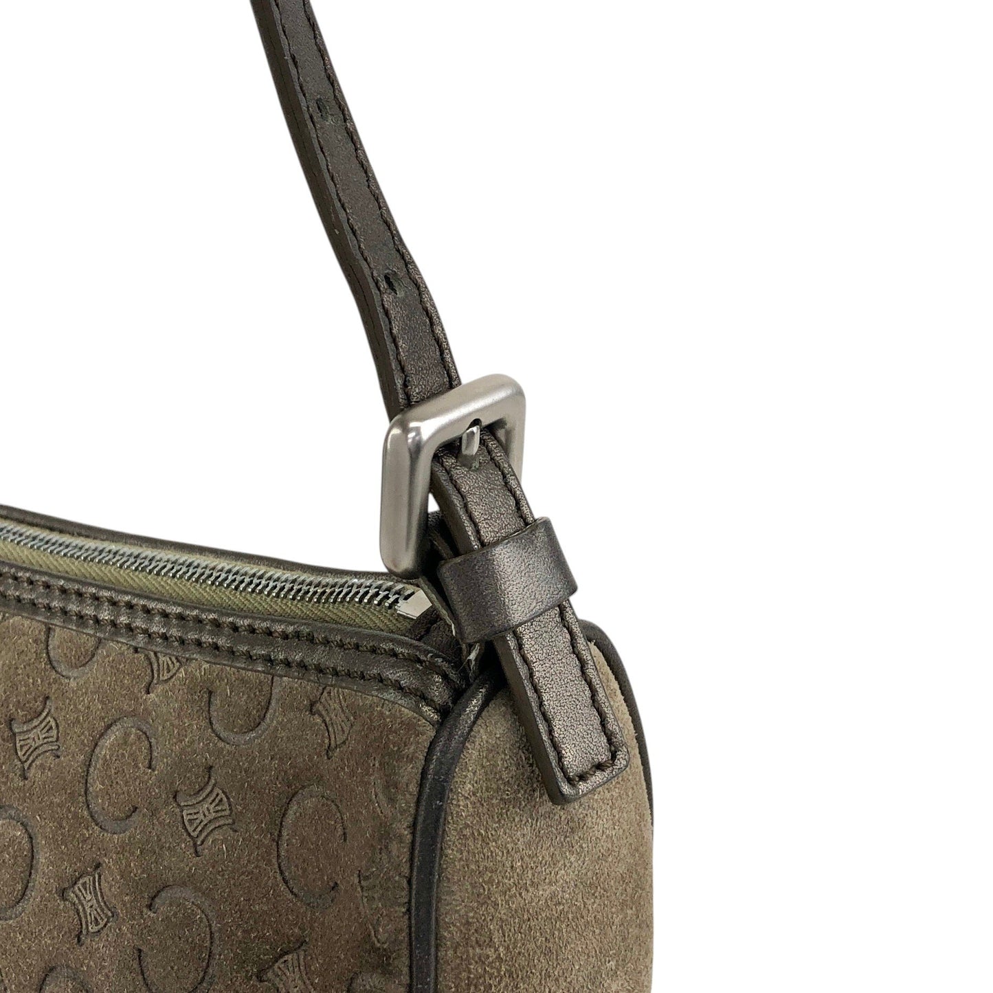 CELINE C Macadam Shoulder bag Light Brown Vintage ntvdgb