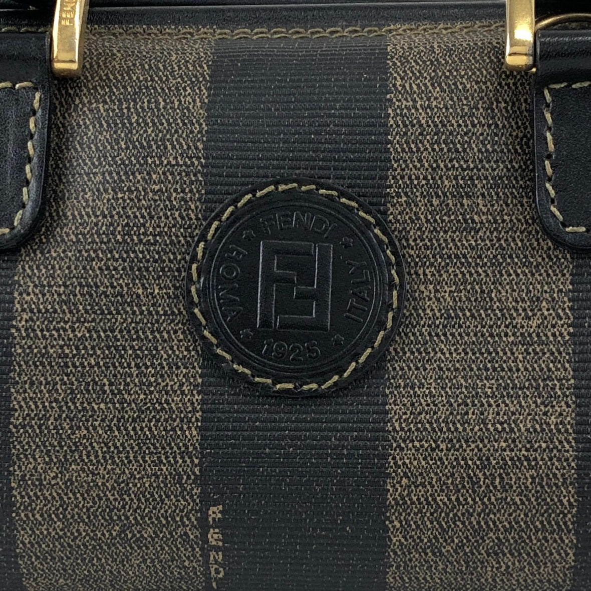 FENDI Pecan Logo Two-way Handbag Shoulder bag Brown Vintage bhyk7a