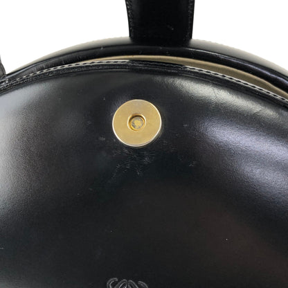 LOEWE Anagram Top Handle Handbag Black Vintage ihd733