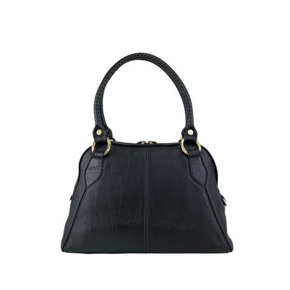 CELINE Logo Small Boston bag Handbag Black Vintage gh4sw6