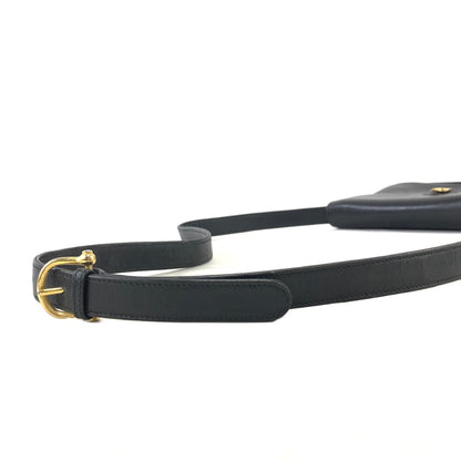 CELINE Triomphe 皮革斜背包 黑色 復古 2em4ef 