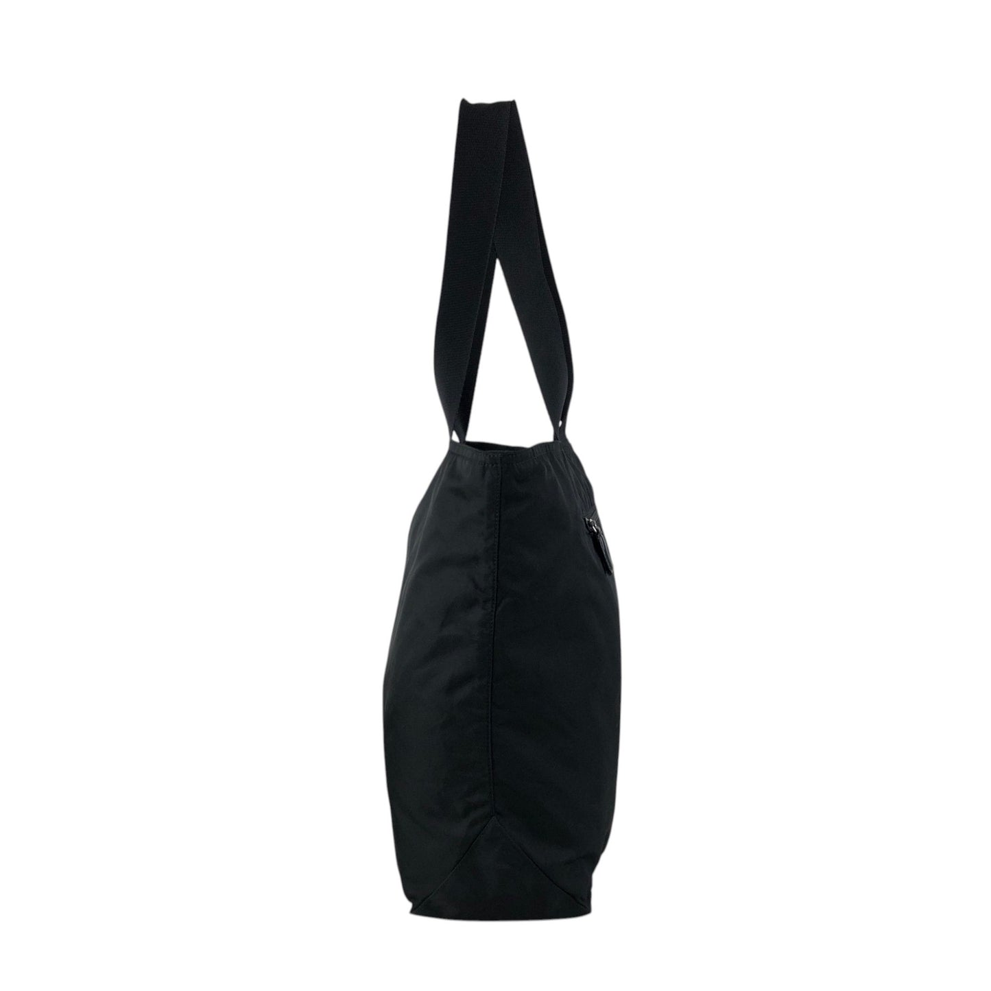 PRADA Tessuto Triangle Logo Totebag Black Vintage bub65u