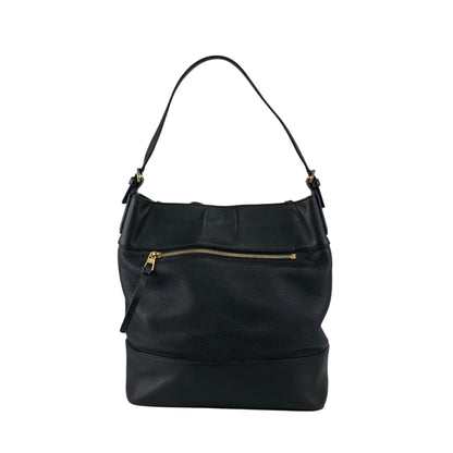 LOEWE Anagram Drawstring Shoulder bag Black Vintage kwnn6u
