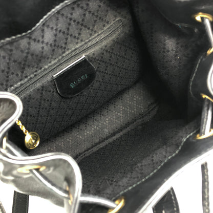 GUCCI Bamboo Backpack Black Vintage rhm2ys