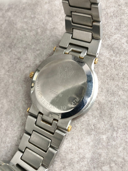 GUCCI Quartz Watch Silver 9000M Vintage z7pii8